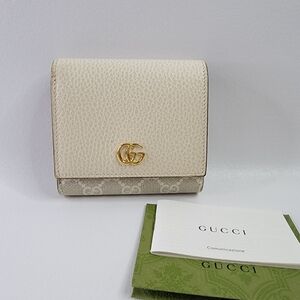 GUCCI GG Marmont PVC Leather Bifold Wallet | LIMITED EDITION